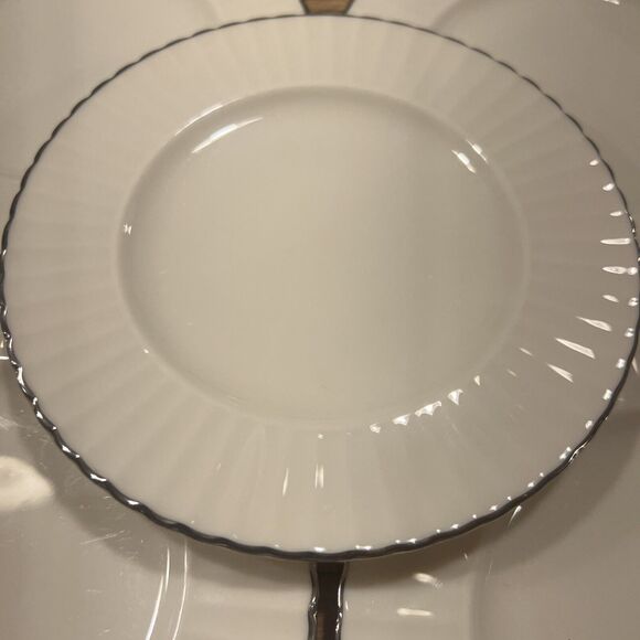 Lenox Special L148 Bread & Butter Plates SET OF FIVE Vintage PLATINUM TRIM! - Picture 3 of 8